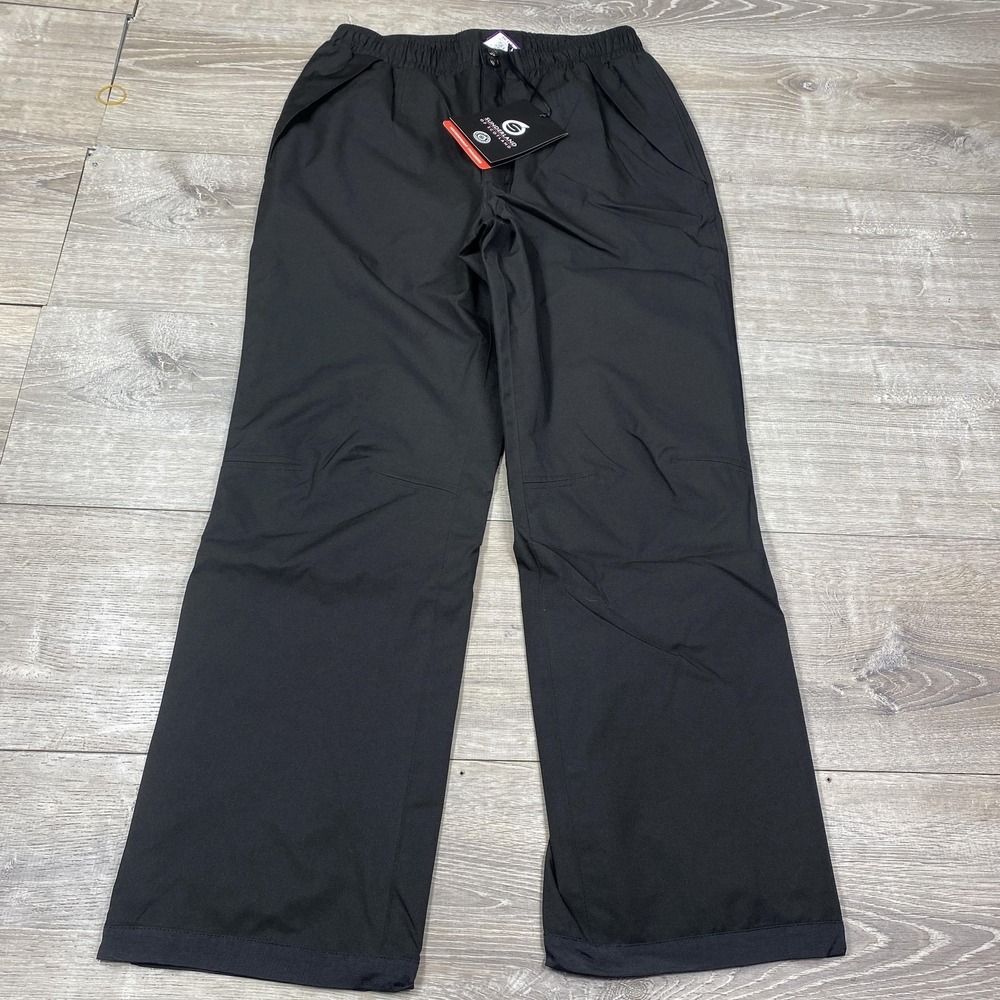 Sunderland‎ Of Scotland Rain Pants Golf Trouser Mens M Black Waterproof Lined